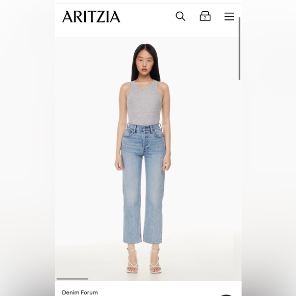 Arlo High-Rise Straight Jeans (size 25) - Picture 2 of 8